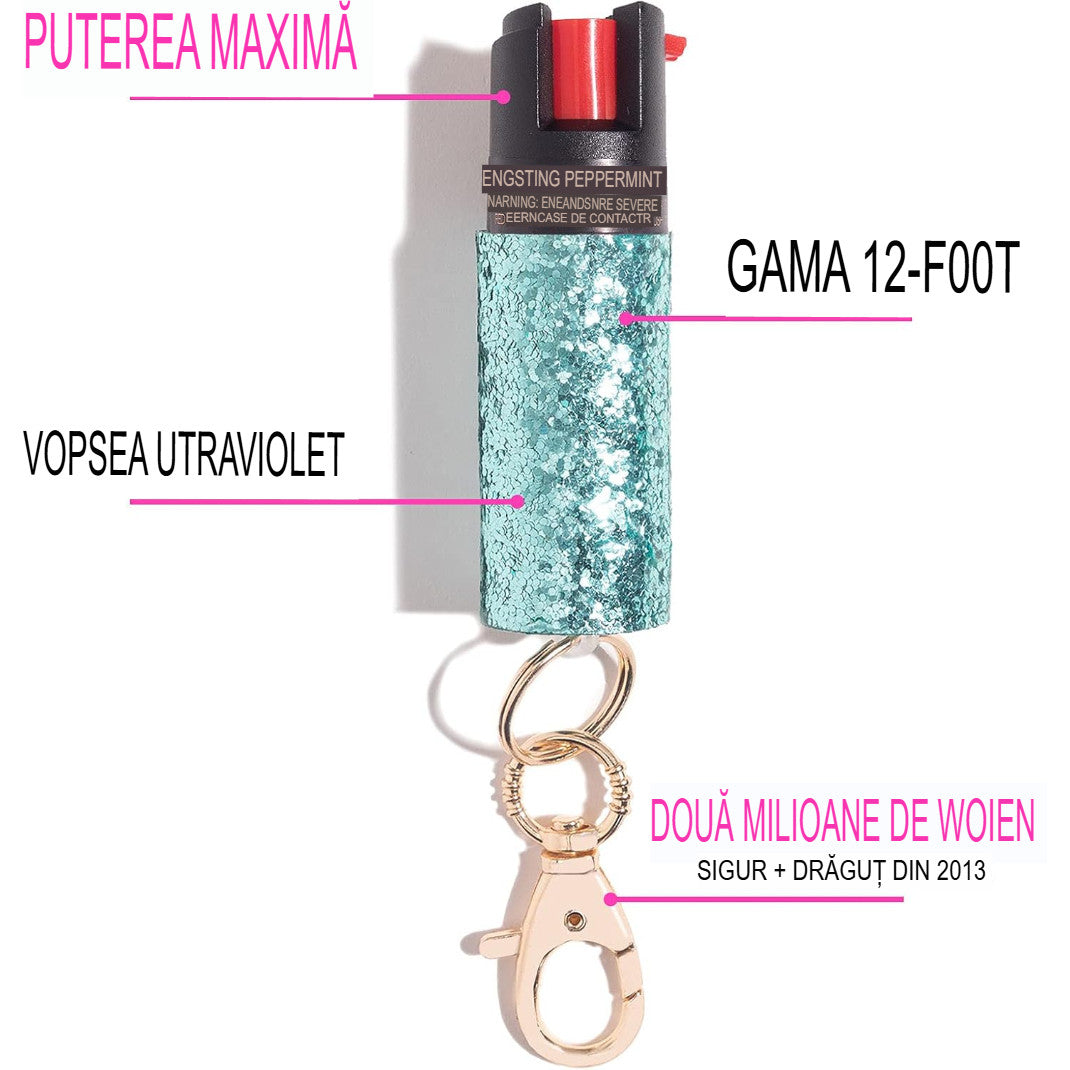Spray Paralizant cu Piper pentru Autoaparare/Caini/Ursi/Lupi, Putere 12h